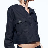 BLEND CROPPED JACKET